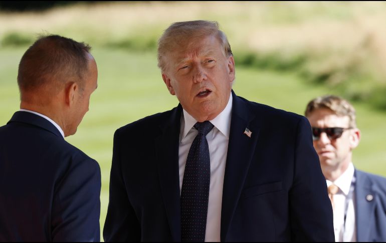 Trump afirmó que no considera necesaria una amplia ayuda extranjera para garantizar la seguridad del estrecho de Ormuz. EFE/Y. Valat