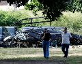 Un error humano podría haber provocado la colisión entre los dos helicópteros que dejó un saldo de seis muertos, entre ellos Oliver Tree y Gaspar Prim Díaz  AP/Bruna Prado