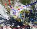 Lluvias torrenciales golpearán el noreste; prevén inundaciones y deslaves en varias regiones. ESPECIAL/ SMN.