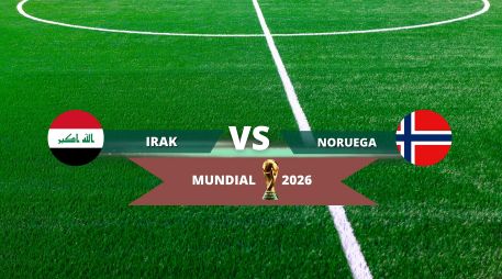 Irak intentará dar la sorpresa en su estreno mundialista, mientras que Noruega buscará respaldar las expectativas generadas por la generación que ha impulsado su regreso a la Copa del Mundo. ESPECIAL / CANVA