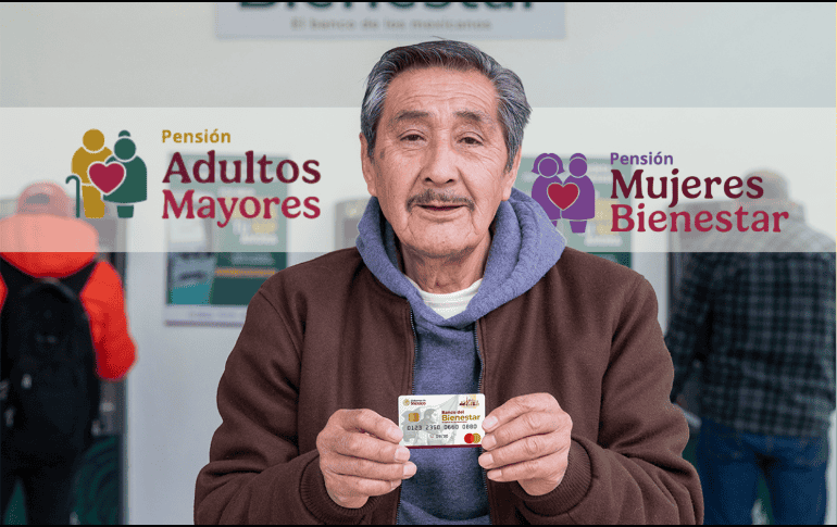 Este año, la pensión para adultos mayores otorga un monto de 6 mil 400 pesos bimestrales, mientras que el programa dirigido a mujeres entrega 3 mil 100 pesos. ESPECIAL/Banco del Bienestar