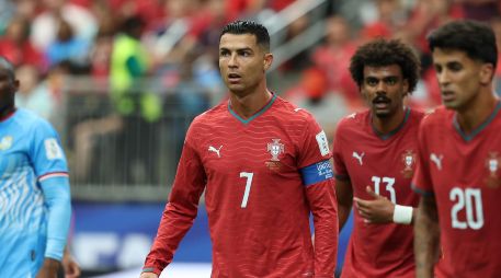 Cristiano Ronaldo debutó sin goles ante la República Democrática del Congo en su sexto Mundial. EFE / C. Ramírez