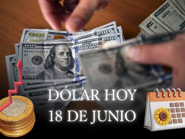 La cotización del par dólar-peso mexicano muestra que el mercado cambiario se ha mantenido dentro de un rango estable; sin embargo, el comportamiento muestra una ligera ventaja para el dólar, que ha ganado frente al peso mexicano. ESPECIAL / AFP y CANVA