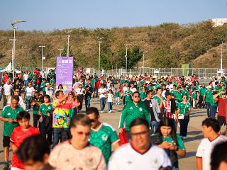 La recomendación para quienes asistirán al México vs Corea del Sur es revisar con anticipación los artículos que llevarán al encuentro y acudir únicamente con lo indispensable. EL INFORMADOR / J. Acosta