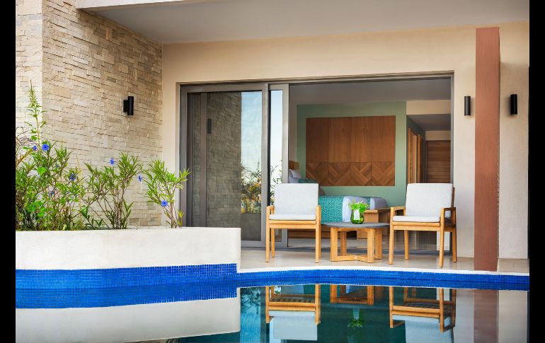 Terraza de Junior Suite Swim Out. ESPECIAL/CORTESÍA DREAMS ESTRELLA DEL MAR.