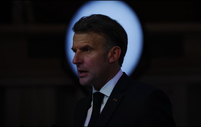 Macron aseguró que puede desplegar recursos en 24 horas para ayudar a liberar el estrecho de Ormuz. EFE/Y. Valat