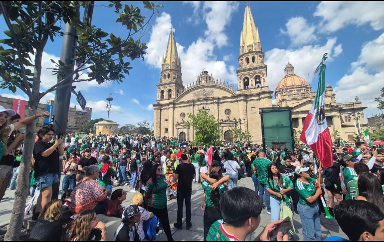 Los aficionados en el Fan Fest Guadalajara superan los 50 mil. EL INFORMADOR / O. GONZALEZ