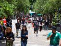 Aficionados y turistas le dan vida al Centro Historico de Guadalajara, beneficiando a comerciantes y restauranteros. EL INFORMADOR/J. Acosta