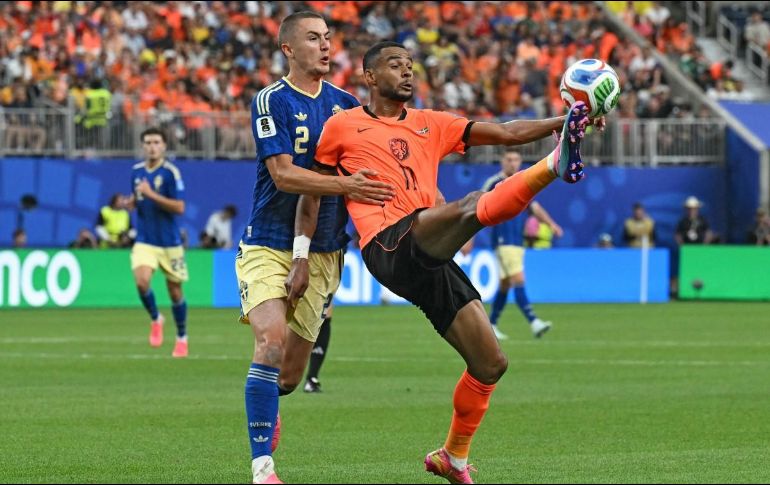 Países Bajos firmó una contundente victoria por 5-1 sobre Suecia en la segunda jornada del Grupo F del Mundial 2026. AFP / R. Schemidt