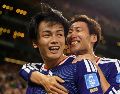 Ayase Ueda anotó dos de los goles japoneses. AP/S. Yaker