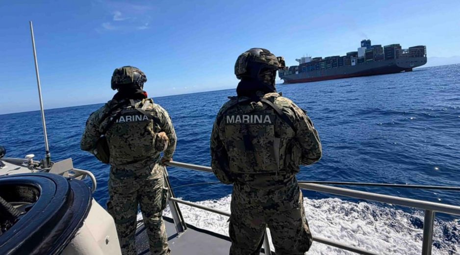 La Marina también localizó y aseguró 137 kilos de cocaína en el puerto de Lázaro Cárdenas, Michoacán. SUN/ESPECIAL