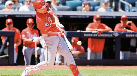 Sal Stewart. El novato brilló con un doble de bases llenas y seis impulsadas. AP