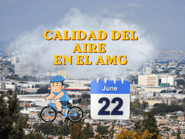 De acuerdo con la SEMADET, este lunes 22 de junio el AMG se encuentra el AMG libre de contingencia ambiental. EL INFORMADOR / ARCHIVO