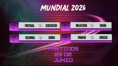 Uno de los encuentros con mayor expectativa será el duelo de Colombia ante República Democrática del Congo en el Estadio Guadalajara. En la misma jornada, Portugal pondrá a prueba a Uzbekistán. ESPECIAL / CANVA