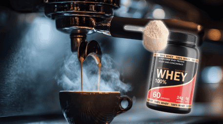 Cuando se prepara de forma correcta (disolviendo el suplemento en frío antes de añadir el café o preparándolo estilo iced coffee) la proteína actúa como un sustituto de la crema o la leche. CANVA