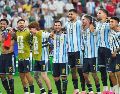 Messi aprovechó una serie de rechaces defensivos en el área chica para empujar el balón y decretar el dos por cero definitivo. EFE / J. McWhorter