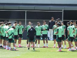 La Selección Mexicana se prepara para su juego contra Chequia en el Centro de Alto Rendimiento de la Federación Mexicana de Fútbol, en la Ciudad de Mexico. XINHUA/F.CANEDO