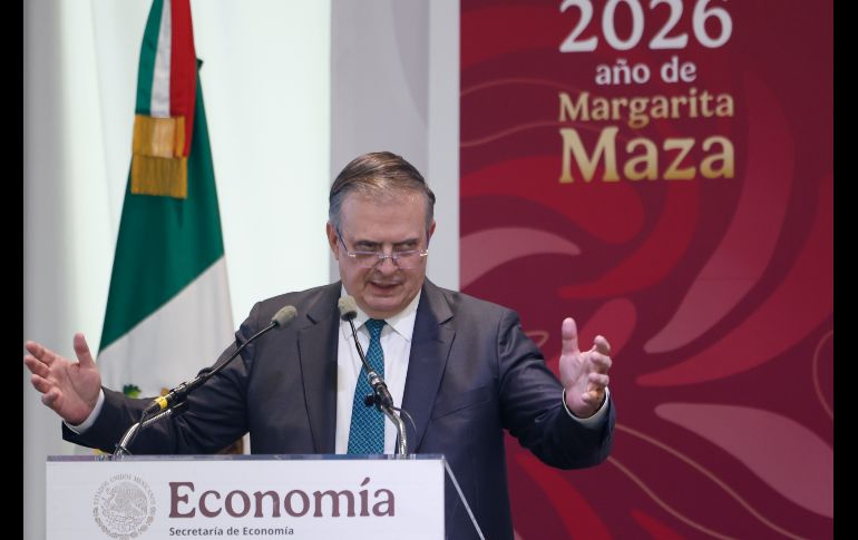Ebrard declaró que la redacción de los textos de los acuerdos que tendrán México y Estados Unidos se espera tener en el mes de julio. EFE/S. Gutiérrez