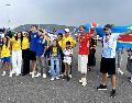 El mariachi se convirtió en el puente cultural que unió a mexicanos y colombianos durante la fiesta mundialista en Guadalajara. EL INFORMADOR/ L. ASCANIO.