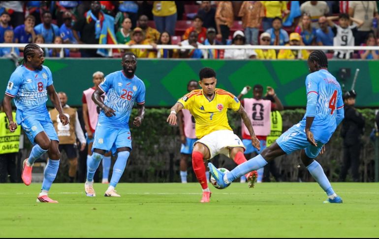 Colombia dominó gran parte del encuentro y encontró el gol tras insistir durante 76 minutos. EL INFORMADOR/ A. NAVARRO.
