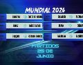 La actividad de la tercera jornada de la fase de grupos del Mundial 2026 sigue este jueves 25 de junio con partidos que definirán los boletos a la ronda de eliminación directa. ESPECIAL / CANVA