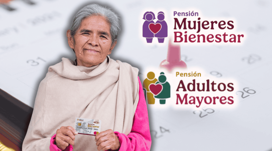 Se prevé que las autoridades publiquen las fechas definitivas del pago de julio de la Pensión Bienestar en sus canales institucionales en los próximos días. ESPECIAL/Banco del Bienestar/Canva