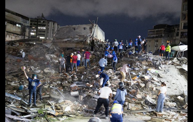 Los terremotos en Venezuela causaron daños materiales aún sin cuantificar, aunque todavía no se confirma una cifra de muertos o heridos. EFE/R. Peña