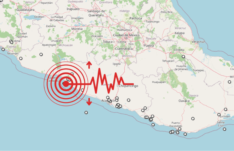 &nbsp;Sismo en Guerrero. ESPECIAL / SSN