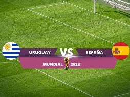 Uruguay y España se enfrentan en el Estadio Guadalajara durante la tercera jornada del Grupo H del Mundial 2026. ESPECIAL / CANVA