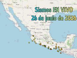 EN VIVO | Sismos en México | Viernes 26 de junio. ESPECIAL / SSN