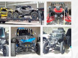 Entre los vehículos asegurados se encuentran tractocamiones y camionetas. X/@GabSeguridadMX