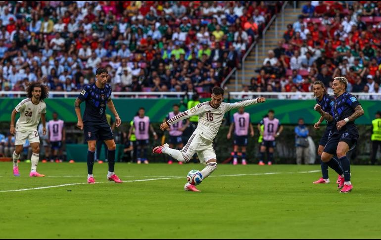 Alex Baena anotó el gol que le permitió a España vencer a Uruguay y eliminarlo de la justa deportiva. EL INFORMADOR / A. NAVARRO