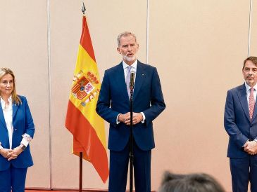 En su visita del pasado 26 de junio, el rey Felipe VI tuvo un encuentro con empresarios y miembros de la comunidad española que reside en Jalisco. ESPECIAL
