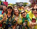 Aficionados se reunieron en el FIFA Fan Fest Guadalajara para ver el partido entre Brasil y Japón. EL INFORMADOR/A. Navarro