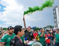 El Gobierno de Jalisco anunció la decisión de mantener las pantallas gigantes instaladas en La Minerva para que los aficionados puedan congregarse y disfrutar de los encuentros de la Copa del Mundo. ESPECIAL/Gobierno de Jalisco