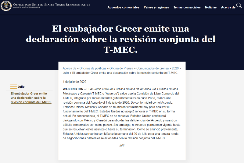 ESPECIAL / ustr.gov