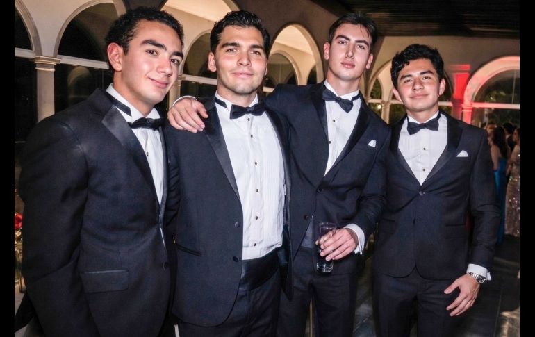 Iñigo García de Quevedo, Alex Maldonado, Alex Vázquez y Santiago Gutiérrez. GENTE BIEN JALISCO / C.Jimeno