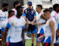 La selección colombiana entrena en Miami antes de su juego contra Ghana. EFE/A. Estévez