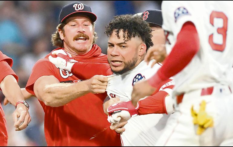 Wilson Contreras. El venezolano  fue expulsado por segundo juego consecutivo. AFP