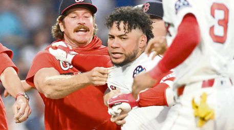 Wilson Contreras. El venezolano  fue expulsado por segundo juego consecutivo. AFP