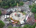 Autoridades contemplan cerrar las estaciones del Metro cercanas al Ángel, así como de la Línea 7 del Metrobús que corre por el Paseo de la Reforma. EFE/T. Pérez