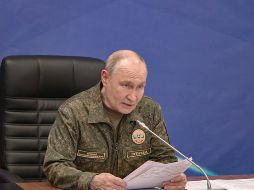 Vladímir Putin sostuvo una reunión con autoridades militares para hablar de los avances en Ucrania. EFE/Presidencia de Rusia