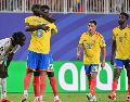 Colombia firma su pase a los octavos de final en el Estadio Kansas City. EFE//AMY KONTRAS