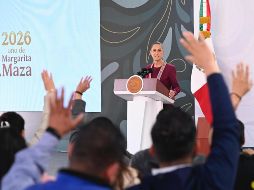 Claudia Sheinbaum se mostró ilusionada con la posibilidad de que México pase a Cuartos de Final. EFE/Presidencia de México