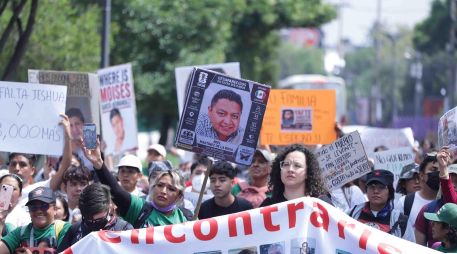 La marcha incluyó actividades simbólicas para sensibilizar sobre la problemática de las desapariciones en México. SUN/ARCHIVO