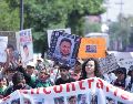 La marcha incluyó actividades simbólicas para sensibilizar sobre la problemática de las desapariciones en México. SUN/ARCHIVO