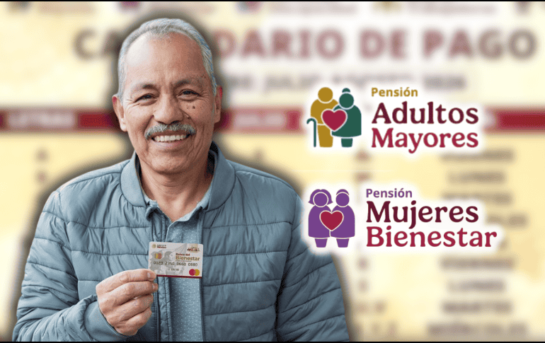 Conoce el calendario de pagos de la Pensión Bienestar 2026 para la semana del 13 al 17 de julio. ESPECIAL/Banco del Bienestar