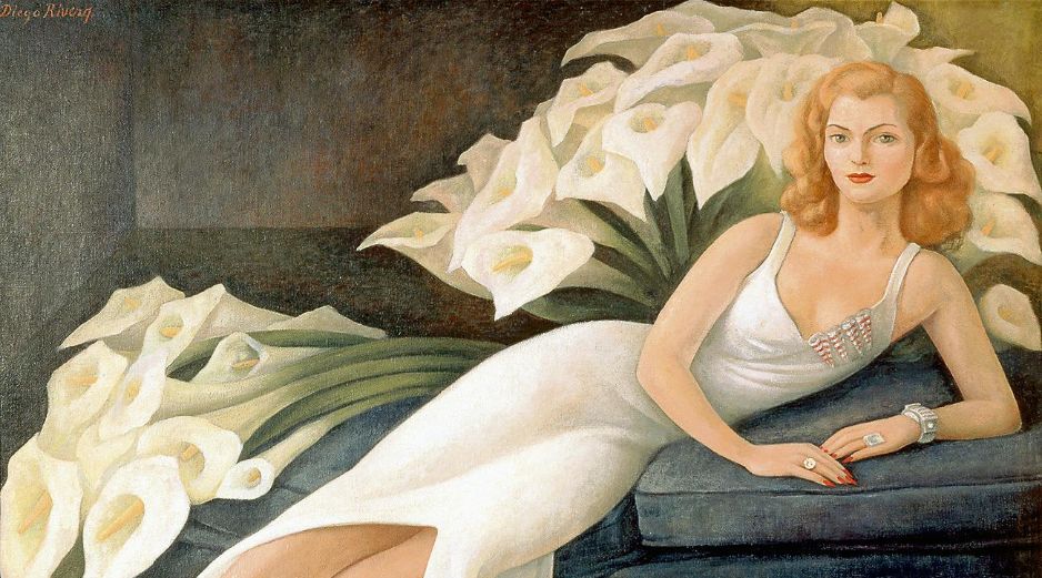 Pieza de Diego Rivera titulada “Retrato de Natasha Gelman”, 1943. ESPECIAL