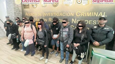 Las 11 personas detenidas llegaron a la ciudad fronteriza en un vuelo procedente de Guadalajara. ESPECIAL