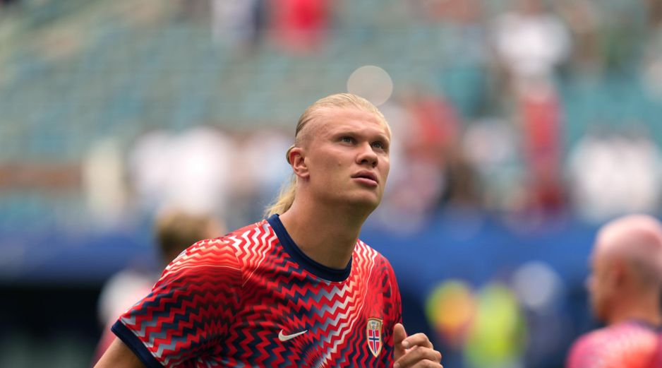 Erling Haaland se convirtió en uno de los nombres con mayor tendencia en redes sociales en el marco del Mundial 2026. EFE/A. Boal
